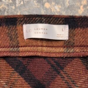 LC Lauren Conrad Brown A-Line Skirt